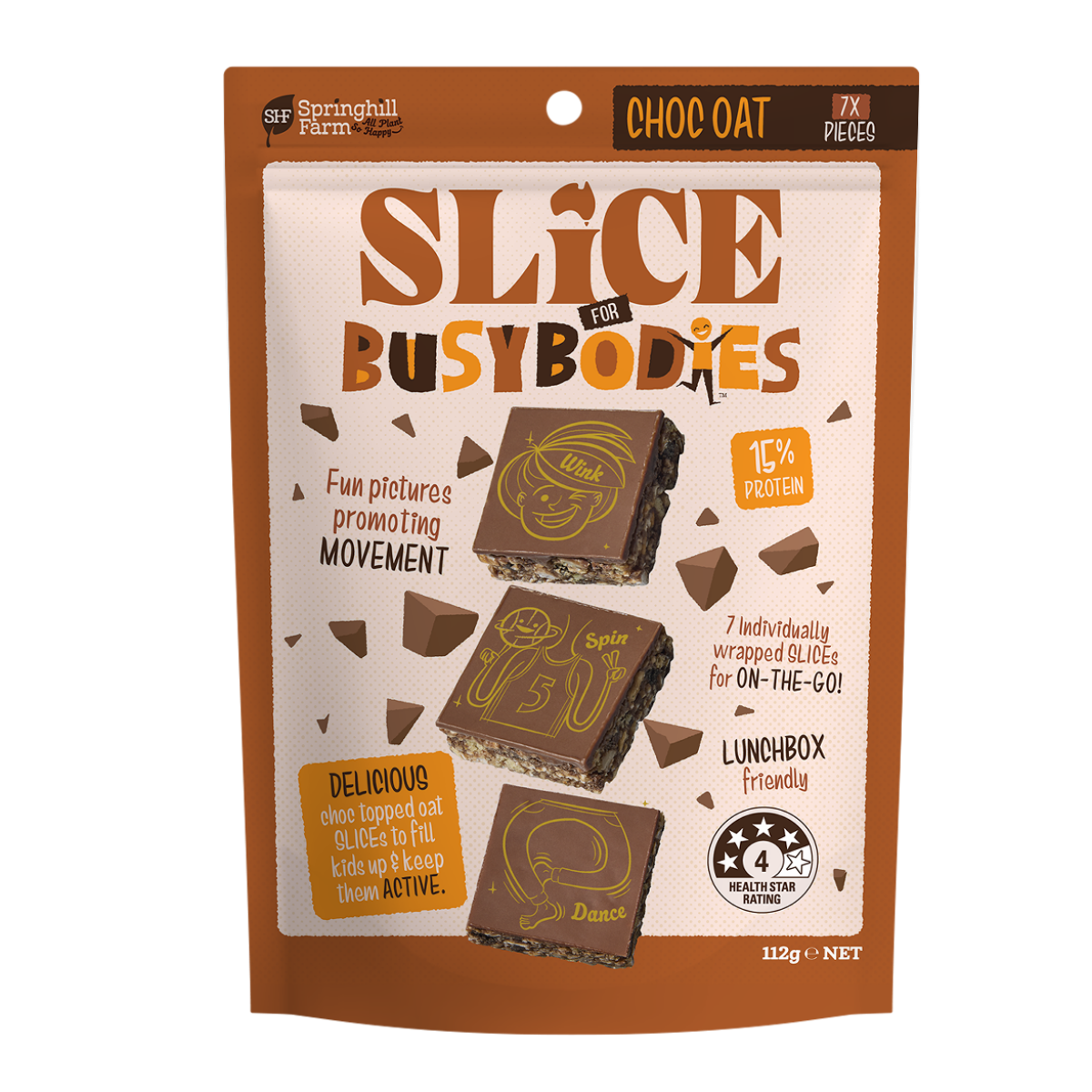 SLICE for Busybodies - Choc Oat (7 Piece) x 7 pouches