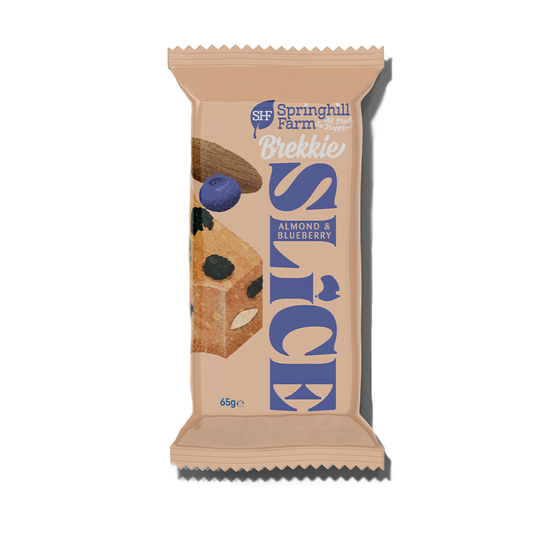 Almond and Blueberry Brekky SLICE 65g Bulk Carton