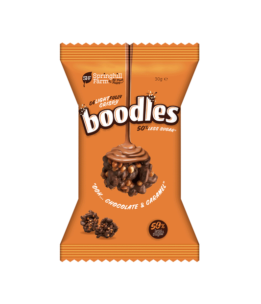 boodles Chocolate and Caramel 30g On The Go - Wholesale